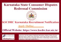 KSCDRC Karnataka Recruitment Notification