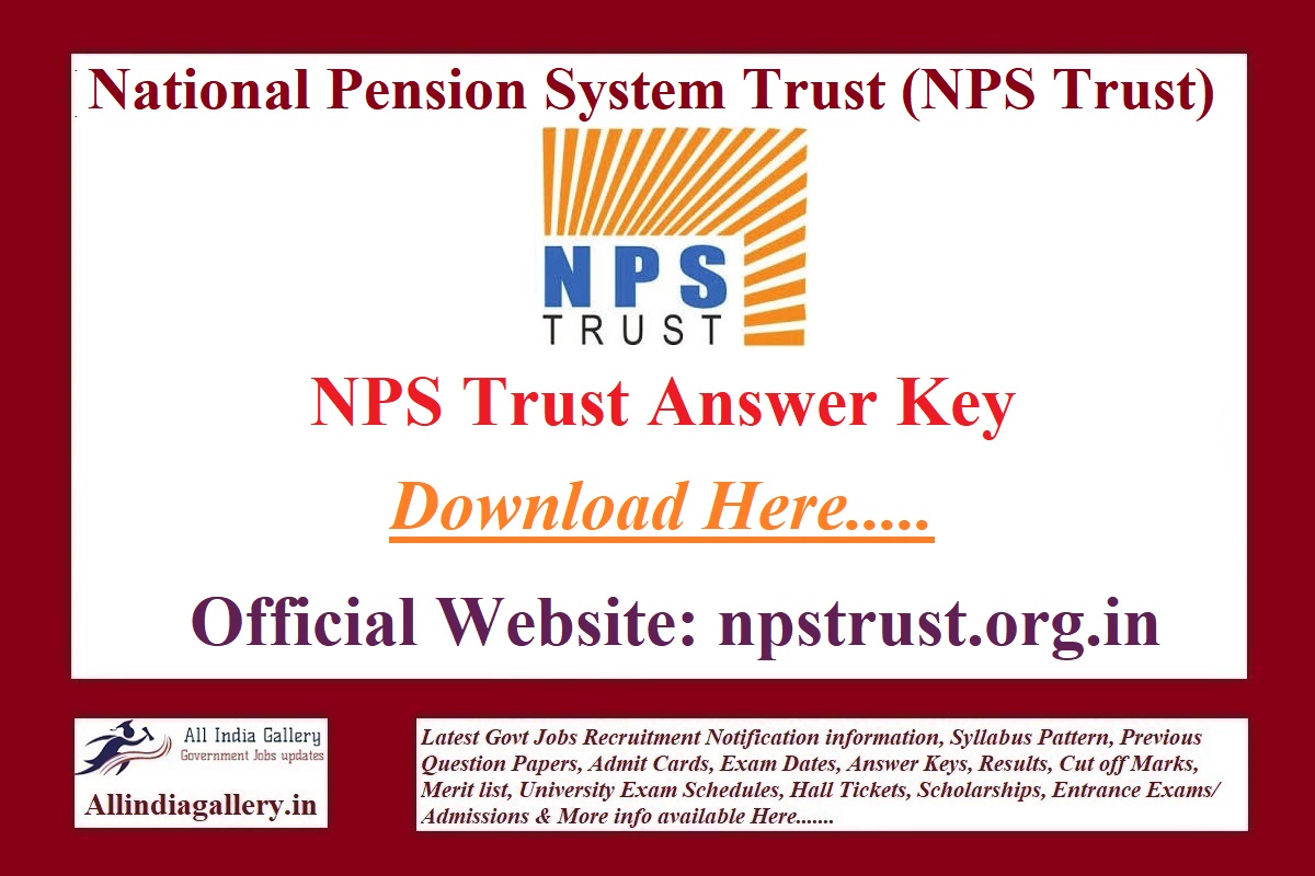 NPS Trust Answer Key
