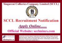 SCCL Recruitment Notification