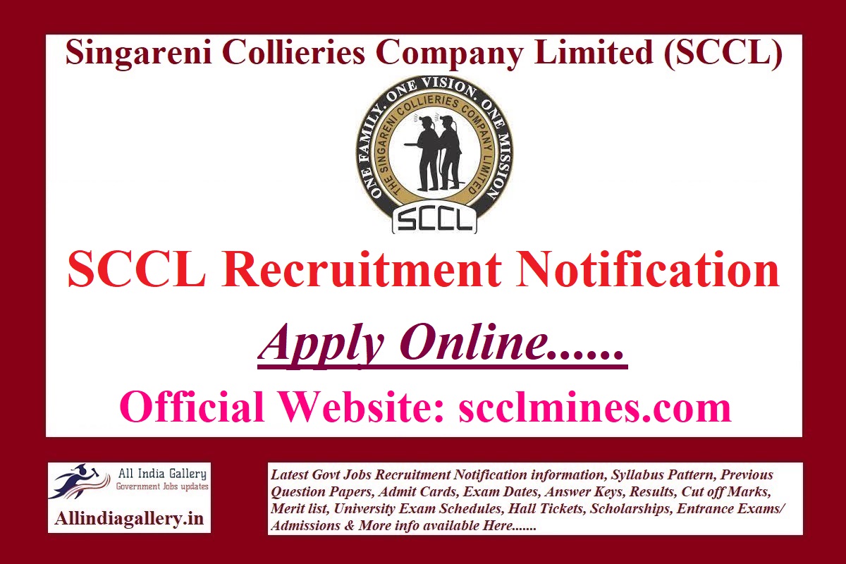 SCCL Recruitment Notification