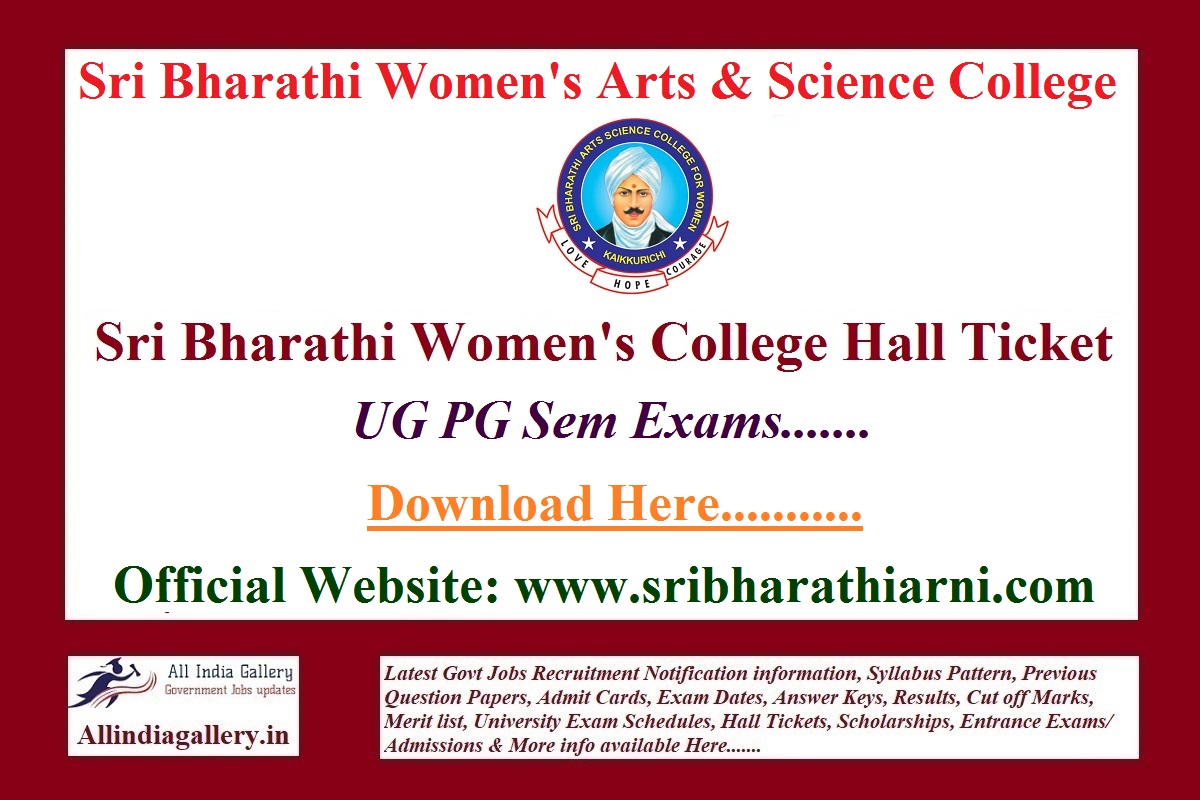 Sri Bharathi Women's College Hall Ticket