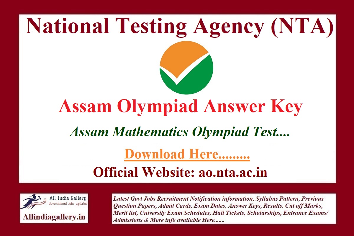 Assam Olympiad Answer Key
