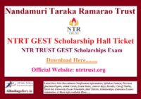 NTR Trust GEST Scholarship Test Hall Ticket