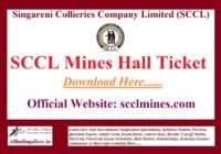 SCCL Hall Ticket