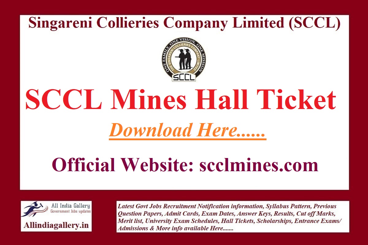 SCCL Hall Ticket