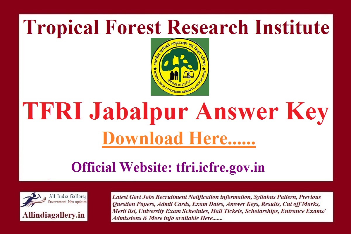 TFRI Jabalpur MTS Result