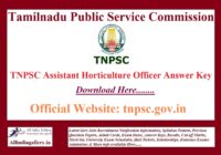 TNPSC AHO Answer Key