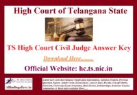 TS High Court Civil Judge Answer Key