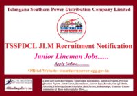 TSSPDCL JLM Recruitment Notification