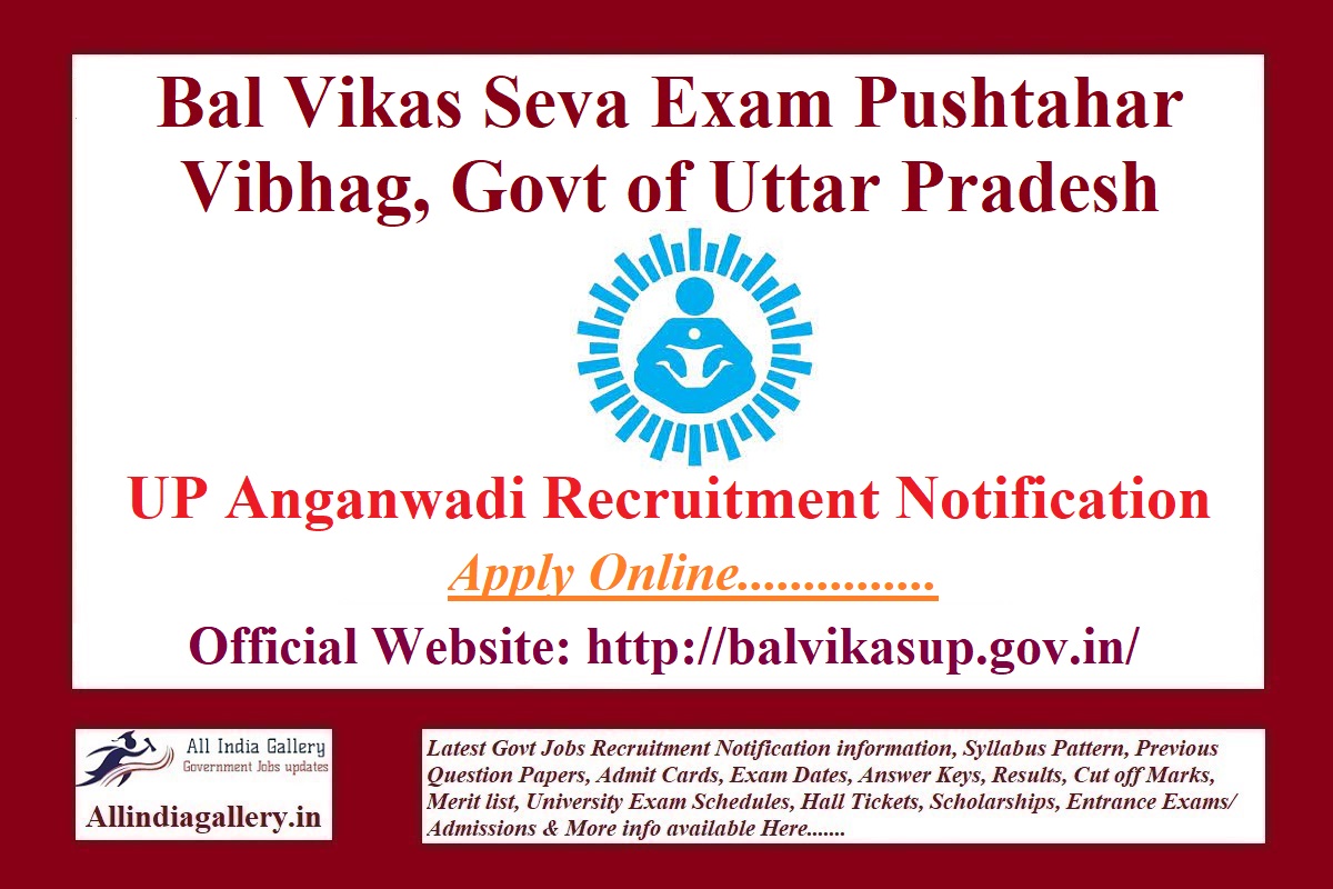 UP Anganwadi Recruitment Notification