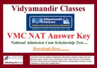 VMC NAT Answer Key
