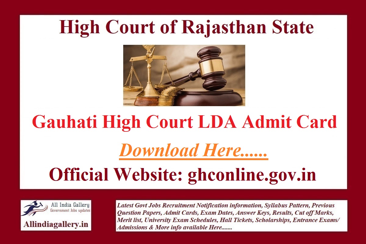 Gauhati High Court LDA Admit Card