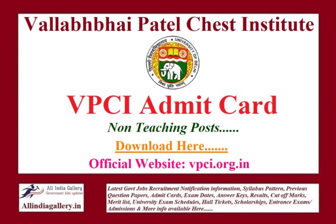 VPCI Admit Card