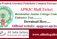 APRJC Hall Ticket
