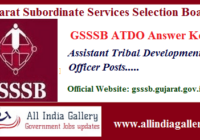 GSSSB ATDO Answer Key