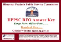 HPPSC Range Forest Officer Answer Key