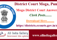 Moga District Court Clerk Answer Key