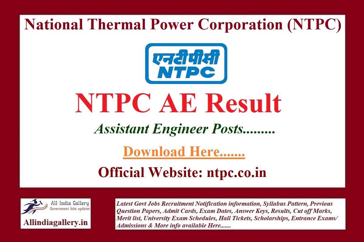 NTPC AE Result