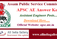 APSC Assistant Engineer Answer Key