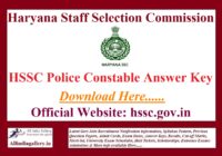 Haryana GD Constable Answer Key