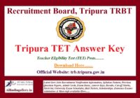 Tripura TET Answer Key