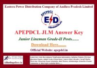 APEPDCL JLM Answer Key
