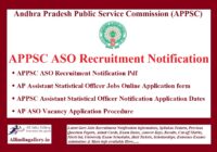 APPSC ASO Notification