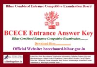 BCECE Answer Key