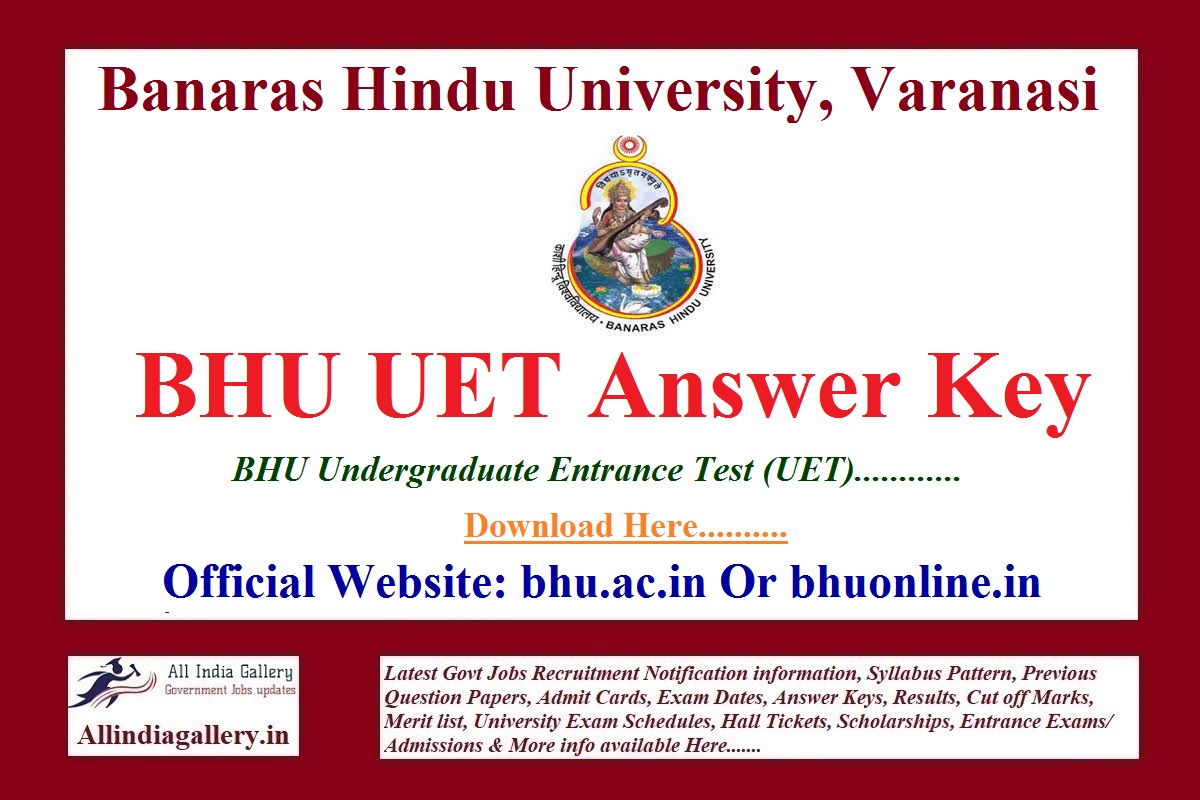 BHU UET Answer Key