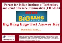 Big Bang Edge Test Answer Key