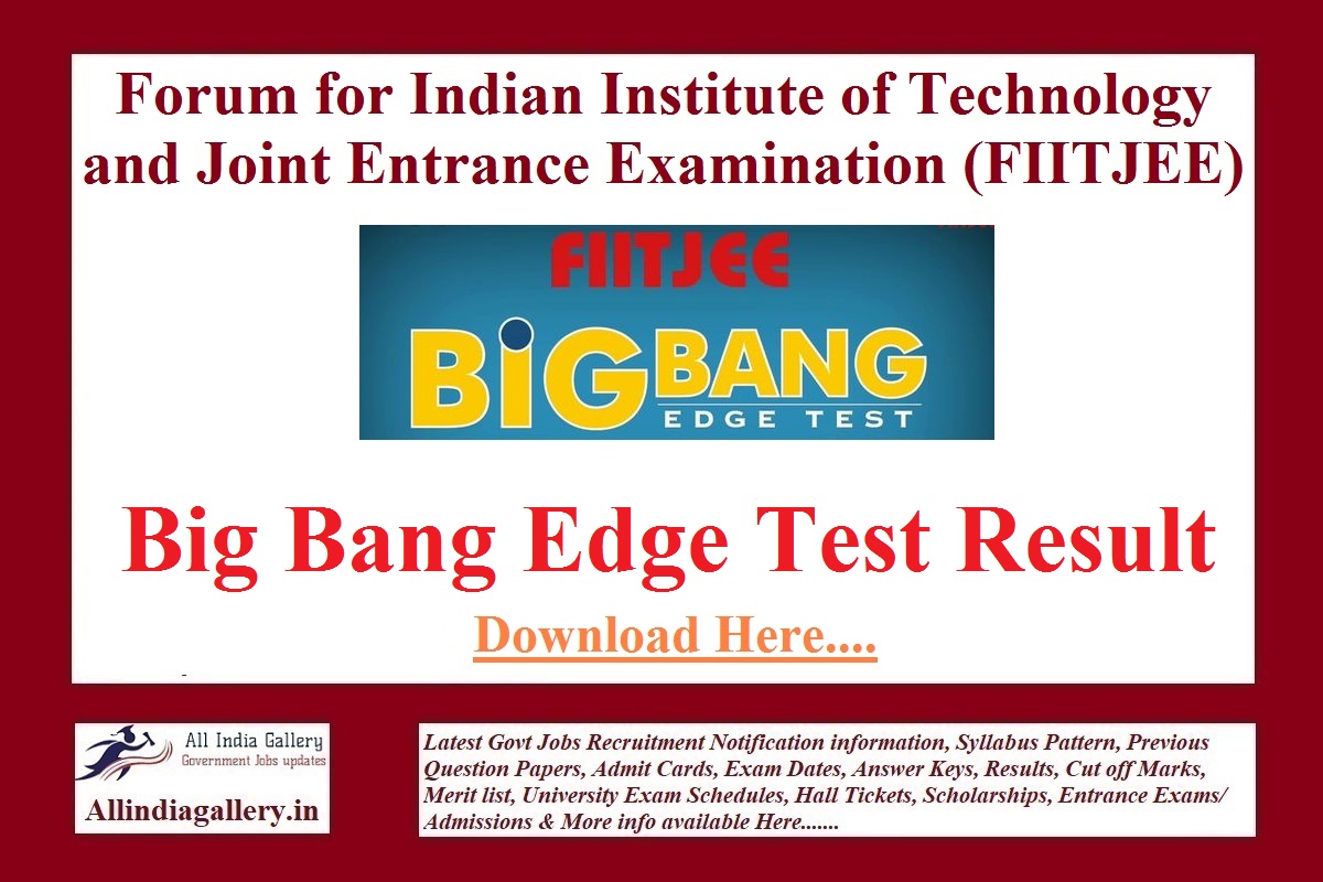 Big Bang Edge Test Result