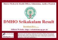 DMHO Srikakulam Result