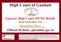 Gujarat High Court DYSO Result