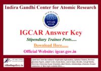IGCAR Answer Key