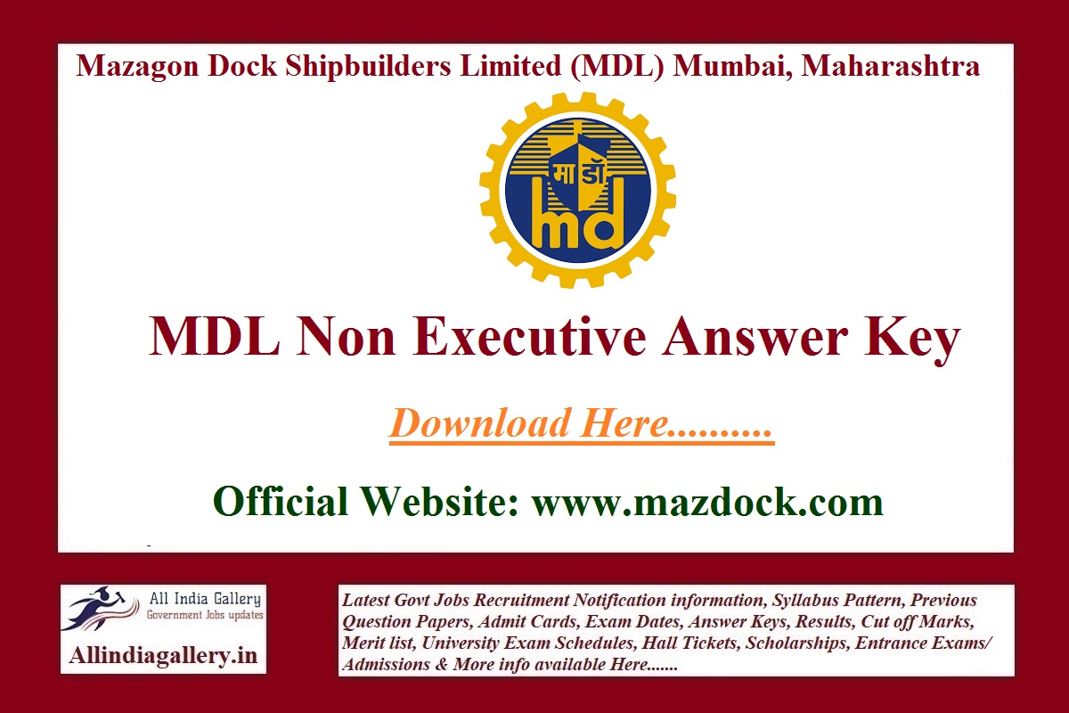 MDL Non Executive Answer Key