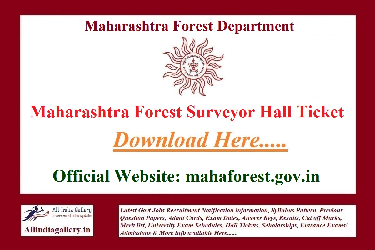 Maharashtra Forest Surveyor Hall Ticket