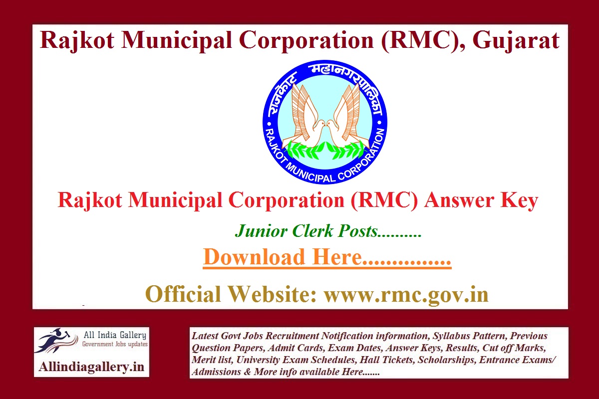 RMC Junior Clerk Answer Key