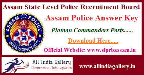 Assam Police Platoon Commander Answer Key