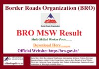 BRO MSW Result