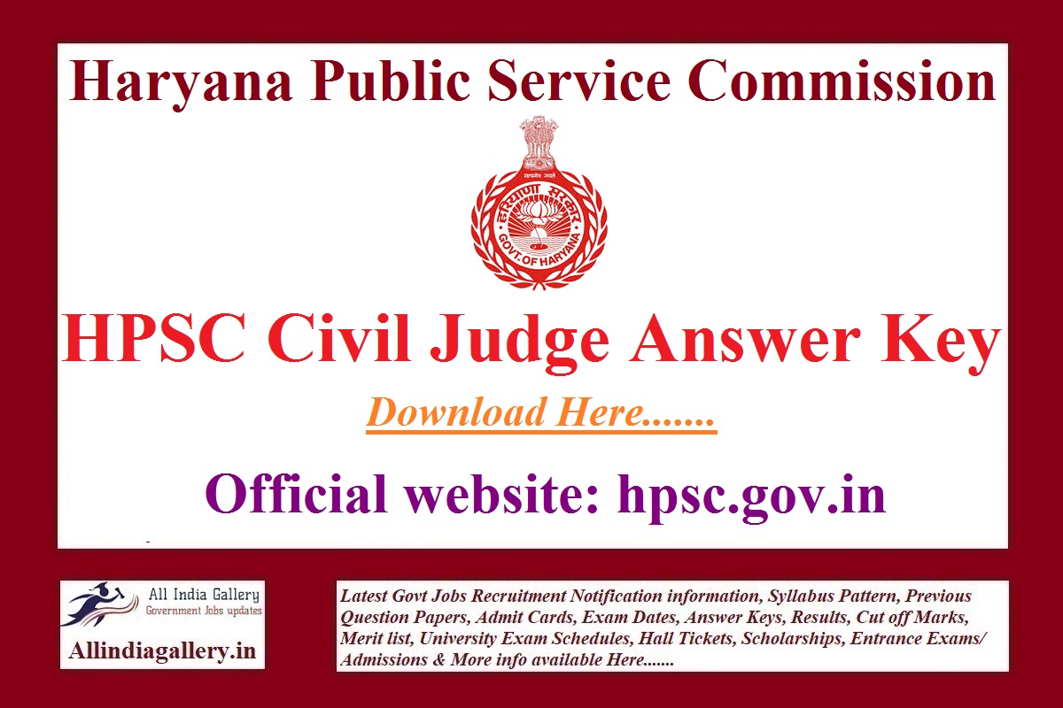 HPSC Civil Judge Answer Key