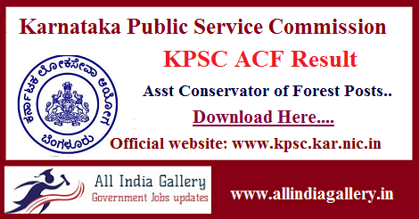 KPSC ACF Result
