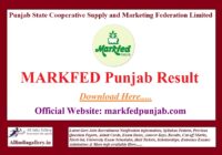 MARKFED Punjab Result