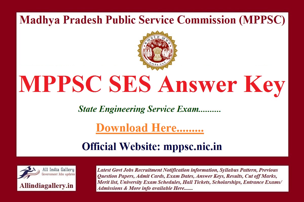 MPPSC AE Answer Key