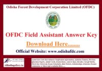 OFDC Field Assistant Answer Key