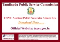 TNPSC Assistant Public Prosecutor Answer Key