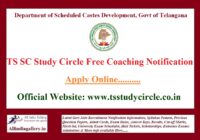 TS SC Study Circle Notification