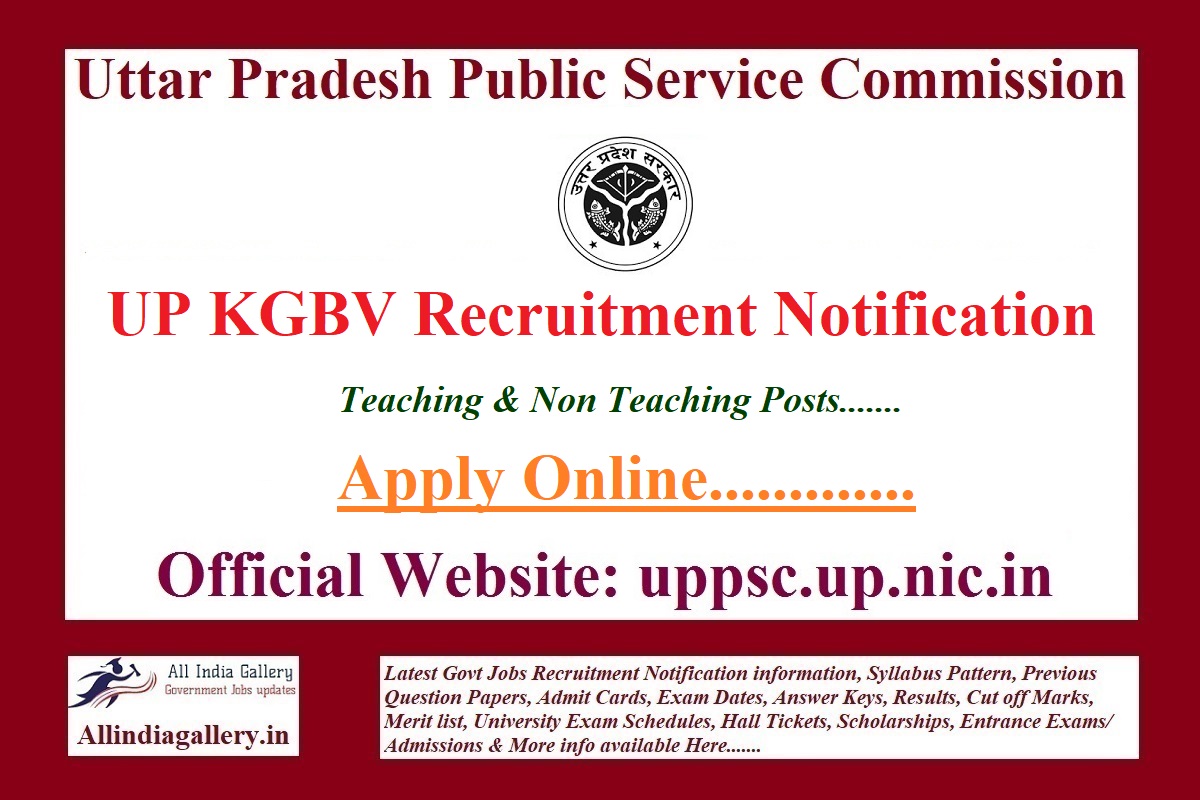 UP KGBV Recruitment Notification