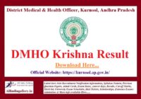 DMHO Krishna Result Merit List