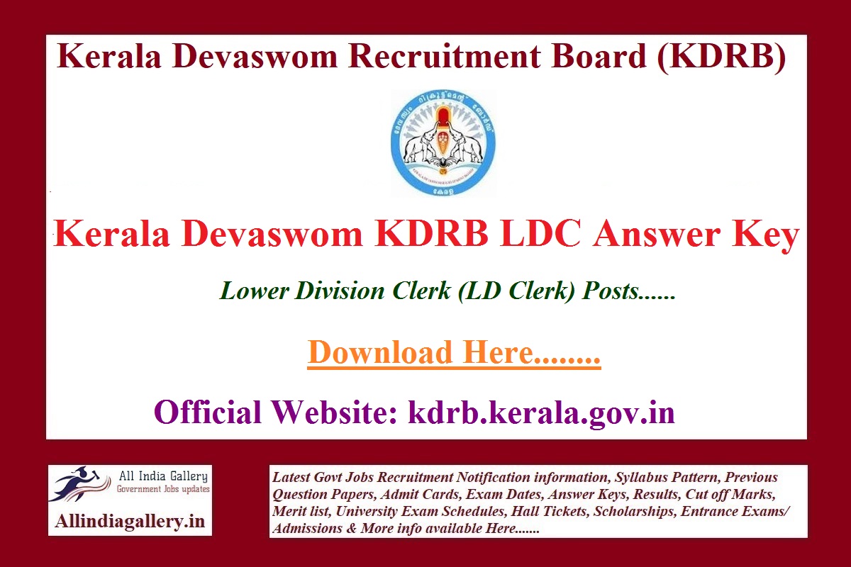 KDRB LDC Answer Key