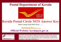 Kerala Postal Circle MTS Answer Key